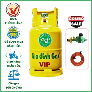 Bộ Bình Van Dây Gas Gia Đình Vàng 12kg Chính Hãng Giao 15 Phút TPHCM