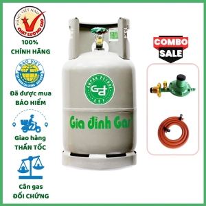 Bộ Bình Van Dây Gas Gia Đình Xám 12kg Chính Hãng Giao 15 Phút TPHCM