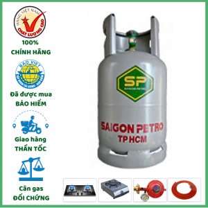 Bình Gas Saigon Petro Xám 12KG Cả Vỏ 