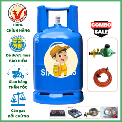 Combo Bộ Bình Gas SIAM Van Ngang 12Kg Khuyến Mãi