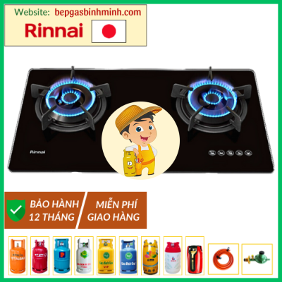 Bếp Gas Âm Rinnai RVB-220G(B) Nhật Bản