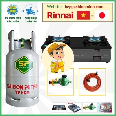 Combo Bộ Bình Bếp Gas Đôi RINNAI RJ-69EG