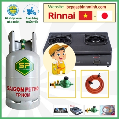 Combo Bộ Bình Bếp Gas Đôi RINNAI RJ-8600FE