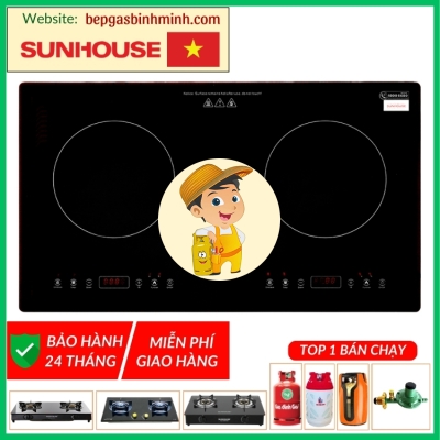 Bếp Từ Đôi  Âm SUNHOUSE SHB9101 3600W