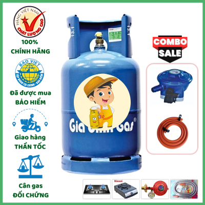 Combo Bộ Bình Gas Hướng Dương Xanh 12Kg Khuyến Mãi
