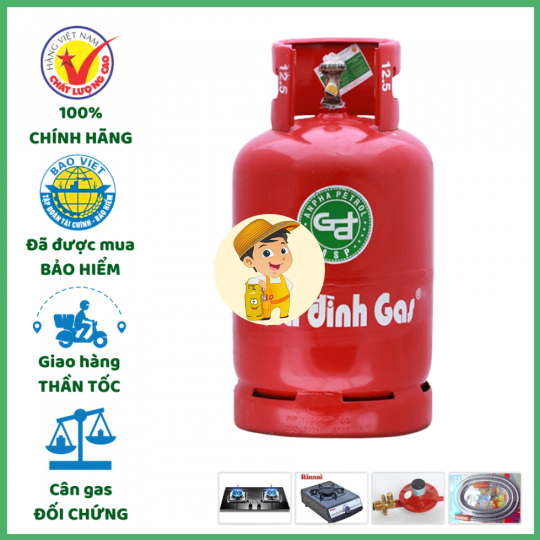 Bình Gas Hướng Dương Đỏ 12kg Giá Tốt Giao Tận Nơi