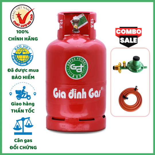 Bộ Bình Van Dây Gas Gia Đình Đỏ 12kg Chính Hãng Giao 15 Phút TPHCM