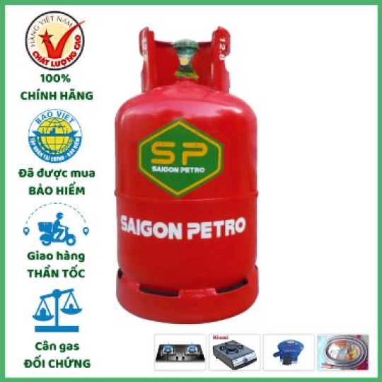 Gas Saigon Petro Màu Đỏ 12kg  Giá Tốt Giao Hàng Tận Nơi