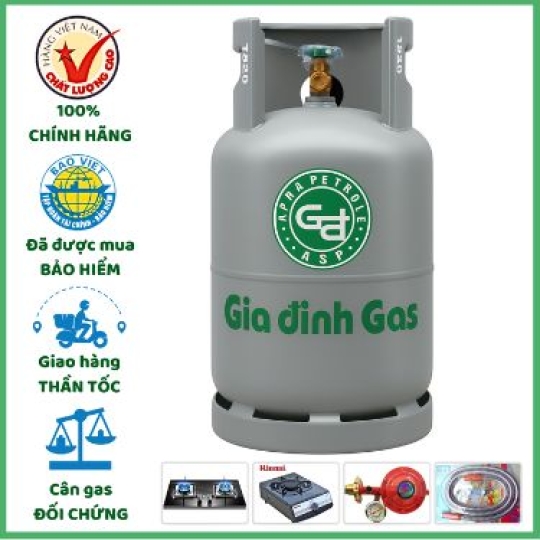 Bình Gas Hướng Dương Xám 12kg Giá Tốt Giao Tận Nơi