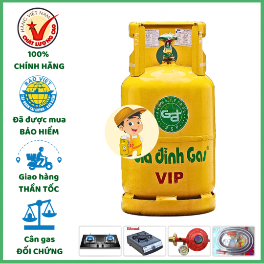 Bình Gas Hướng Dương Vàng 12kg Giá Tốt Giao Tận Nơi