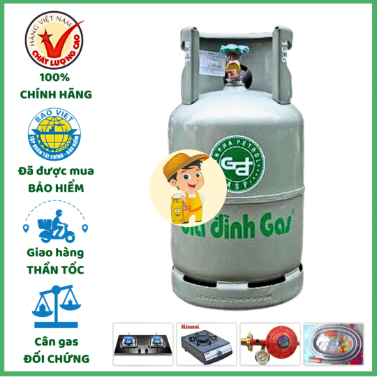 Bình Gas Hướng Dương Xám 12kg Giá Tốt Giao Tận Nơi